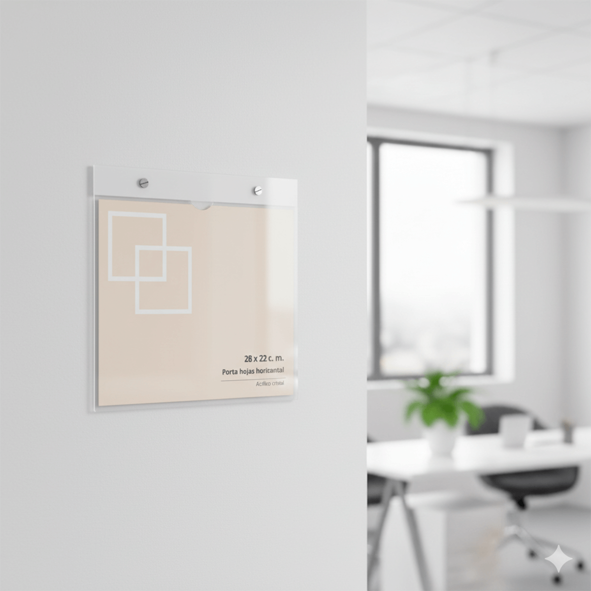 Porta hojas horizontal