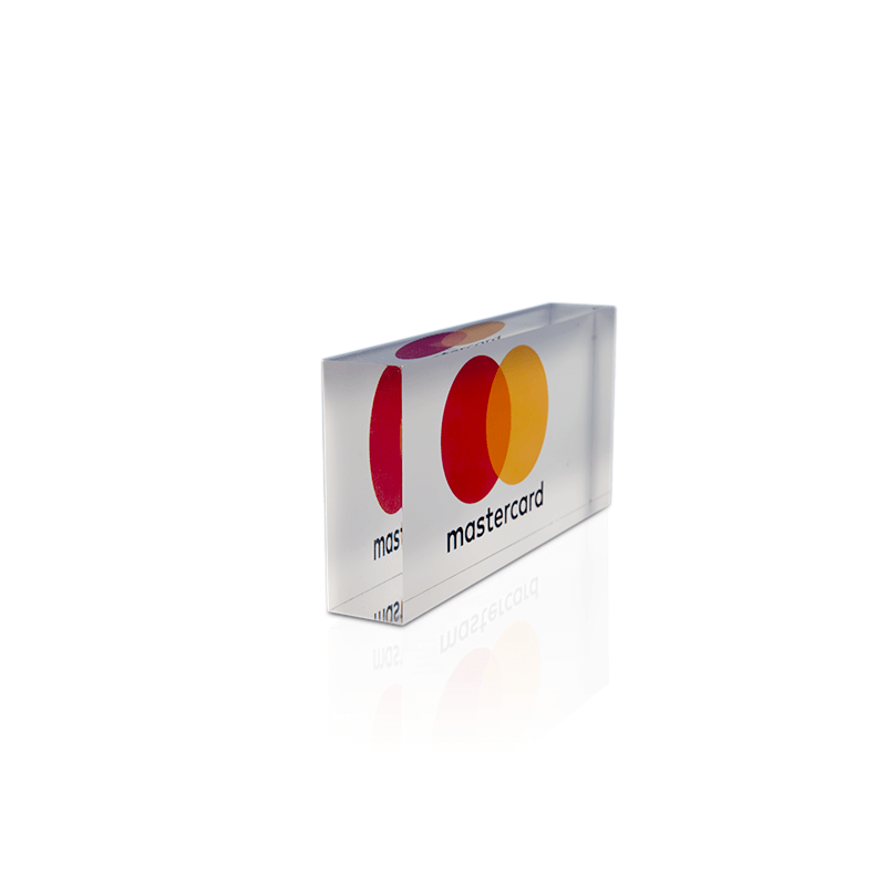 Mastercard Acrylic Block